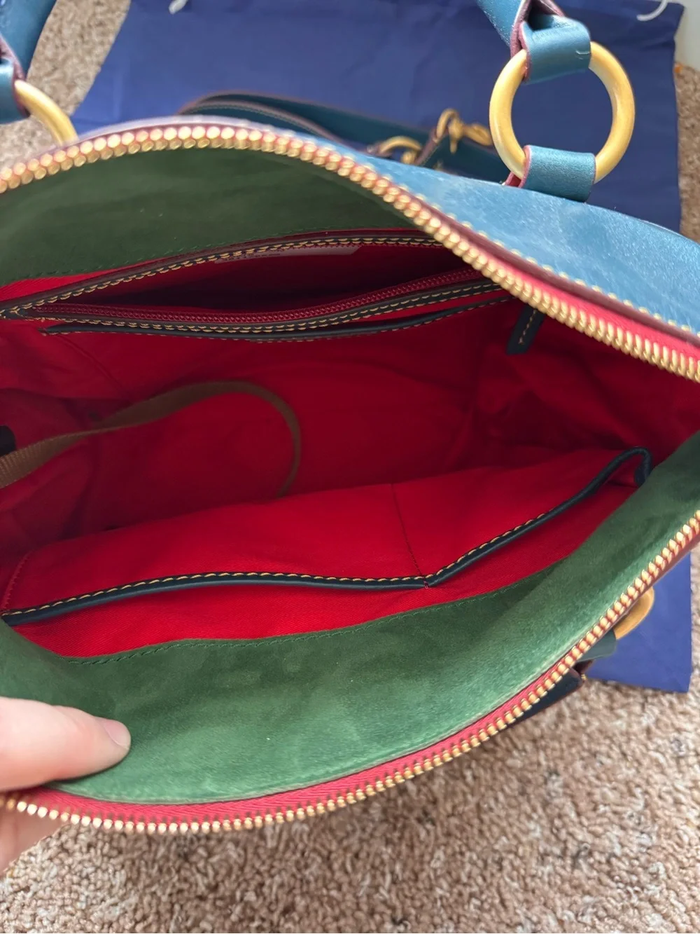 Dooney and Bourke Satchel 38 in Denim - Picture 9 of 9